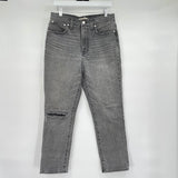 women Madewell Perfect Vintage Distressed Aged Gray Jeans 29/8