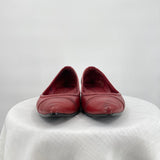 women Frye Leather Pointed Toe Flats Red Shoes 9.5