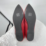 women Frye Leather Pointed Toe Flats Red Shoes 9.5