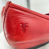women Frye Leather Pointed Toe Flats Red Shoes 9.5