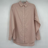 women Bare by Charlie Holiday Hemp/Organic Cotton Button Front Blush Pink Top XS