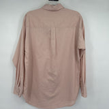 women Bare by Charlie Holiday Hemp/Organic Cotton Button Front Blush Pink Top XS