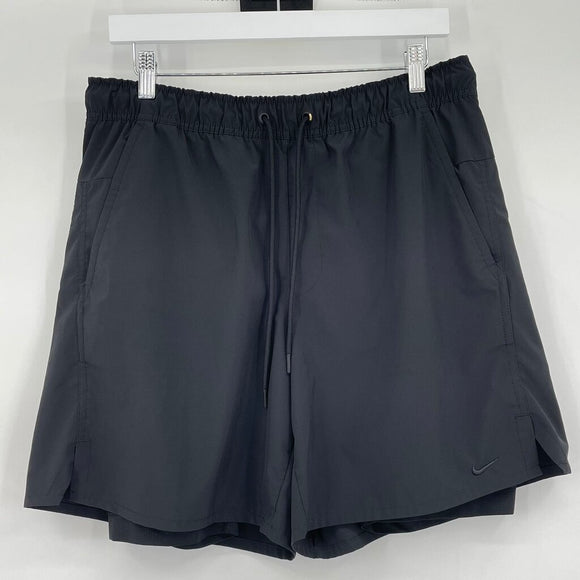 women Nike Dri-fit Drawstring Black Shorts L