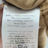 women Loft Cotton Linen Blend Trousers Khaki Pants 2