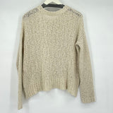 women Kimchi Blue Loose Knit Cream Sweater S