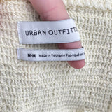 women Urban Outfitters Linen Blend Tank Wrap Pastel Yellow Dress M