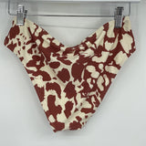 women Cupshe Print Bikini Cream and Brown Swimwear S