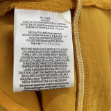 women BCBGeneration Tie Front Peplum Tank Mustard Top S