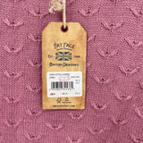 women Fat Face NWT Emmy Stitch Rose Pink Sweater 8