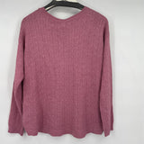 women Fat Face NWT Emmy Stitch Rose Pink Sweater 8