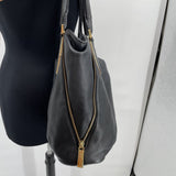women Michael Kors Leather Handbag Black Purse