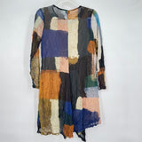 women Lisa Bayne Textured Tunic with Slip Multi Top S