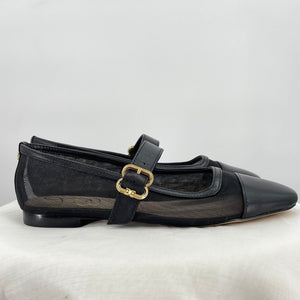 women Sam Edelman Miranda Mary Jane Flat Black Shoes 7