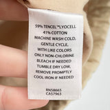 women Treasure & Bond Tencel/Cotton Zip Front Khaki Jacket M