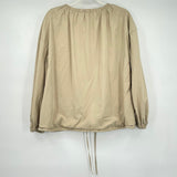 women Treasure & Bond Tencel/Cotton Zip Front Khaki Jacket M