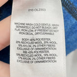 women Mountain Hardwear Wool Blend Full Zip Blue Jacket M