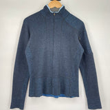 women Mountain Hardwear Wool Blend Full Zip Blue Jacket M