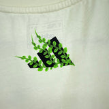 unisex Adidas Cultivate Change Tee Shirt Cream Knit Top L