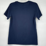 women Uniqlo Supima Cotton Tee Shirt Navy Blue Knit Top L