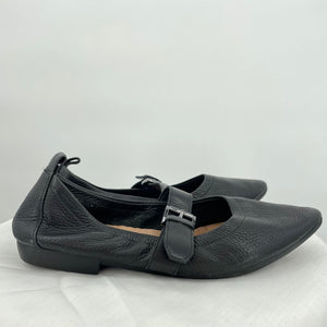 women Linea Paolo Leather Mary Jane Ballet Flats Black Shoes 7