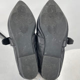 women Linea Paolo Leather Mary Jane Ballet Flats Black Shoes 7