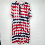 unisex Freedom 76 Stars and Stripes Knit Romper Red White & Blue Jumpsuit/Romper M