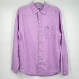 men Tommy Bahama Linen Button Front Lilac Purple Top S