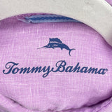 men Tommy Bahama Linen Button Front Lilac Purple Top S