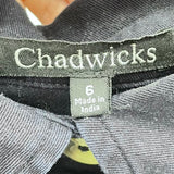 women Chadwicks Cotton Shirtdress Navy Blue Dress 6
