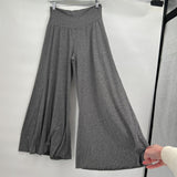 women American Rag Striped Knit Black and Gray Pants L