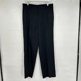 women Axcess Flat Front Straight Leg Dress Pants Black Pants 34/32