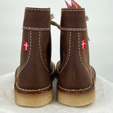women Duckfeet NIB Faborg Leather Boots Cocoa Brown Shoes 38/7.5