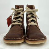 women Duckfeet NIB Faborg Leather Boots Cocoa Brown Shoes 38/7.5