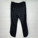 women Marine Layer Grid Check Allison Pant Black Pants XS