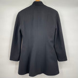 women Coldwater Creek Vintage Made in USA Wool Blend Black Coat 4