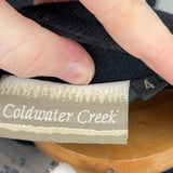 women Coldwater Creek Vintage Made in USA Wool Blend Black Coat 4
