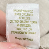 women Garnet Hill Pin Tuck Linen Oatmeal Dress 18