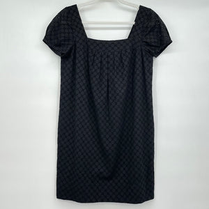 women Vince Square Neck Eyelet Black Dress 6
