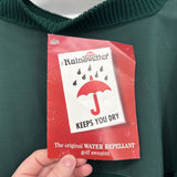 men Rain Swetter NWT Vintage Water Repellant Pullover Green Sweater S