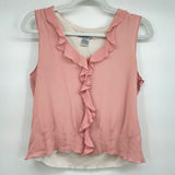 women Mac & Jac Y2K Silk Sleeveless Pink Top 10