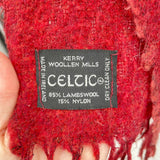unisex Kerry Woolen Mills Made in Ireland Red Scarf 15.5"x89"