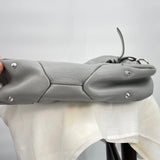 women orYany Danielle Pebbled Leather Gray Purse