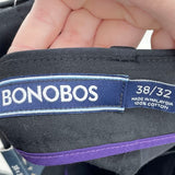 men Bonobos NWT Non-Iron Straight Leg Trouser Black Pants 38x32