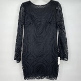 women Alexia Admor NWT Lace Mini Black Dress M