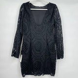 women Alexia Admor NWT Lace Mini Black Dress M