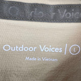 women Outdoor Voices Mega Fleece 1/2 Zip Hoodie Tumeric Jacket L