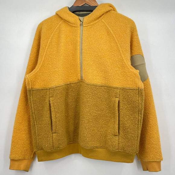 women Outdoor Voices Mega Fleece 1/2 Zip Hoodie Tumeric Jacket L
