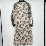 women Adidas X Farm Rio Satin Maxi Palm Kimono Tan Jacket M
