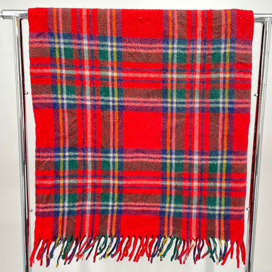 Wool Plaid Throw Home Linens