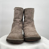 women Ugg Mayfaire Sherpa Side Zip Boots Gray Shoes 9